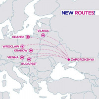 Wizz Air у 2020 році полетить із Запоріжжя